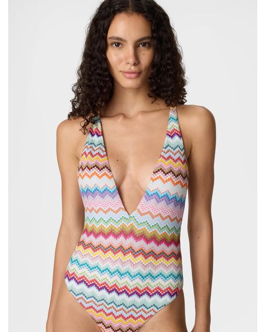Missoni White One-Piece Swimsuit