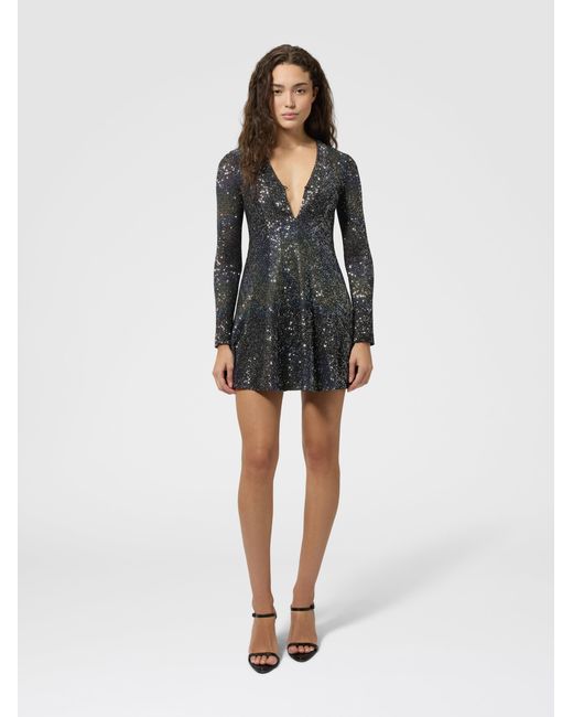 Missoni Multicolor Dégradé Mini Dress With Sequins