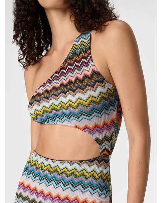 Missoni White One-Shoulder Cover-Up