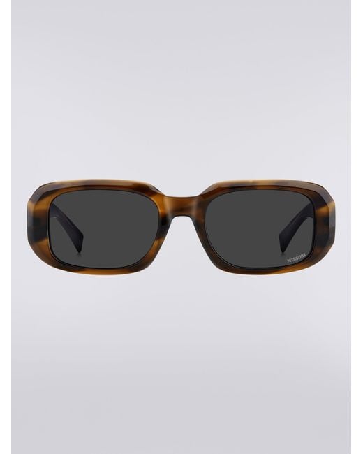 Missoni Multicolor Rectangular Acetate Sunglasses