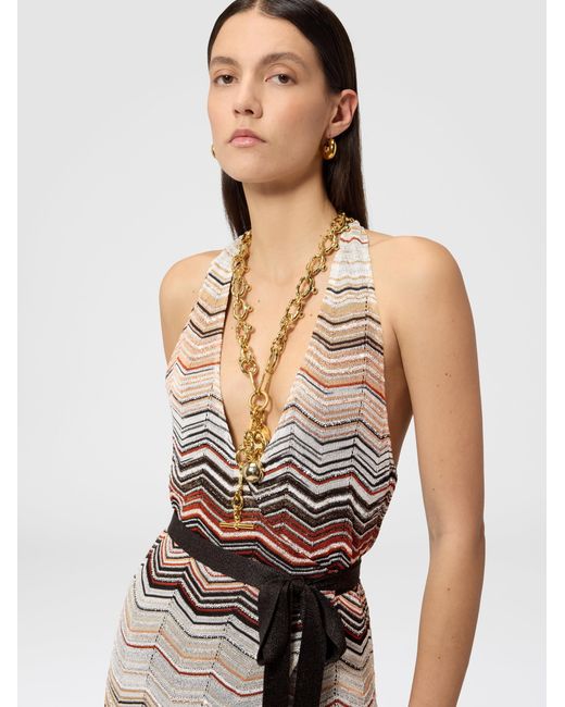 Missoni White Sleeveless Long Dress