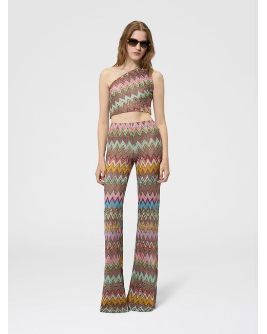 Missoni White One-Shoulder Top