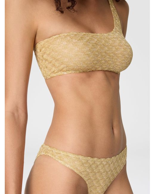 Missoni White One-Shoulder Bikini