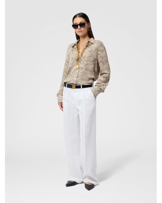 Missoni White Classic Trousers