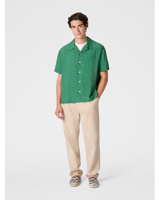 Missoni Green Bowling Shirt for men