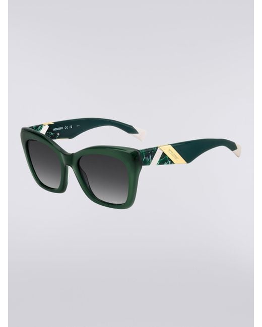 Missoni Gray Rectangular Acetate Sunglasses
