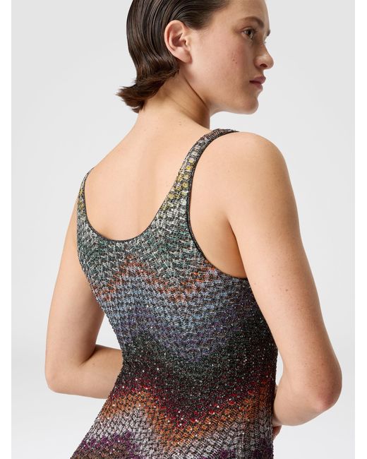 Missoni Multicolor Short Dress With Straps