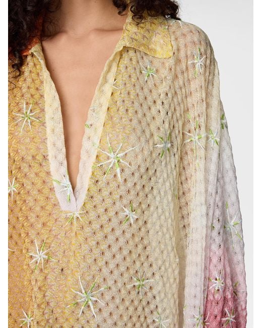 Missoni Natural Short Cover-Up
