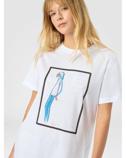 Missoni White Printed Jersey T-Shirt
