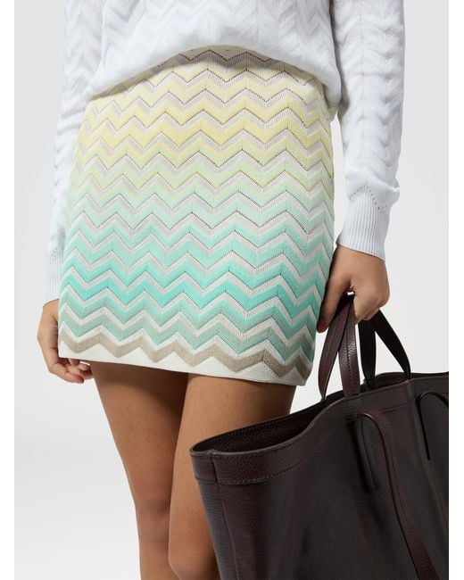Missoni Blue Mini Skirt