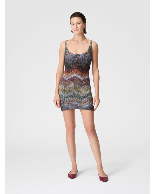 Missoni Multicolor Short Dress With Straps