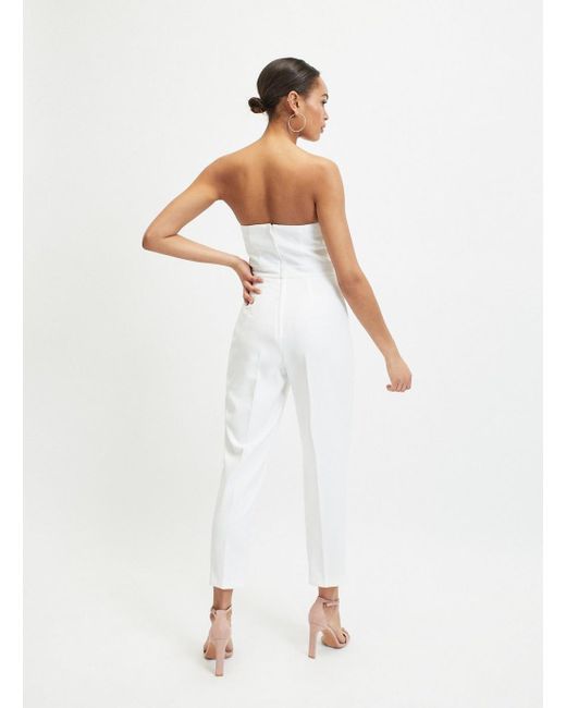 miss selfridge white playsuit