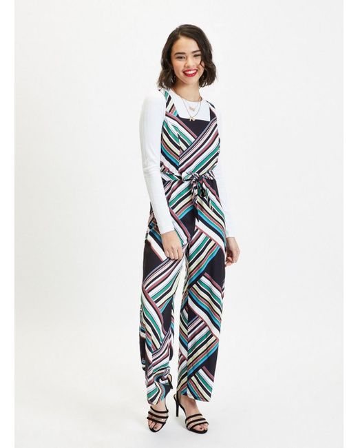colourful striped jumpsuit