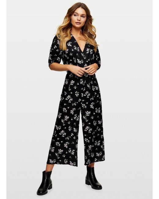 miss selfridge ditsy jumpsuit