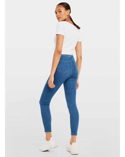 mid blue jeggings