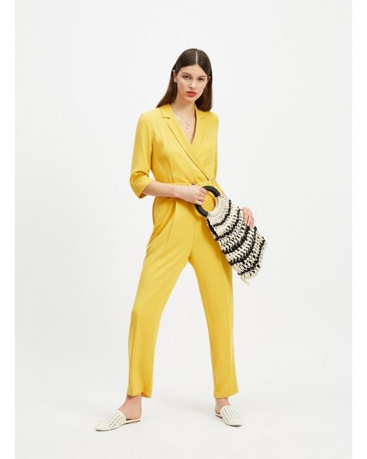 miss selfridge yellow jumpsuit
