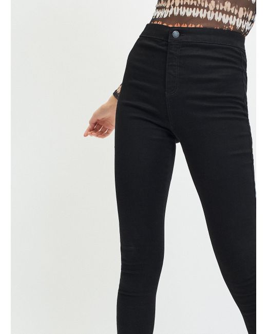 super high waisted black jeggings