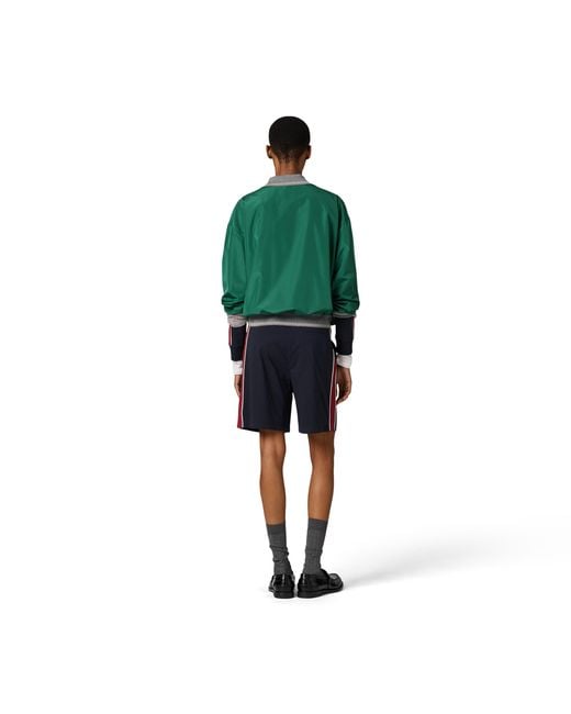 Miu Miu Green Technical Poplin Bomber Jacket