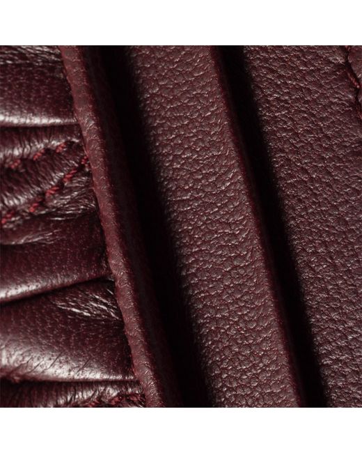 Miu Miu Purple Matelassé Nappa Leather Card Holder