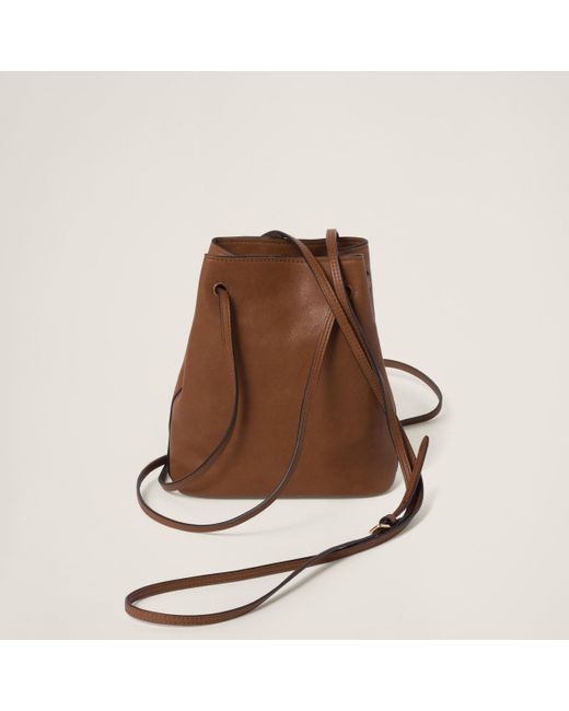 Miu Miu Brown Nappa Leather Mini-Bag