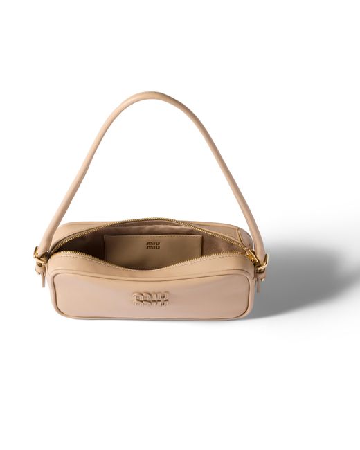 Miu Miu White Leather Pouch