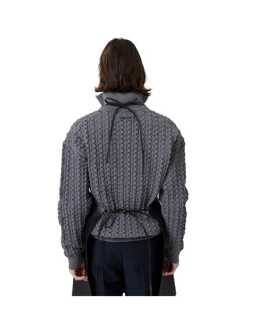 Miu Miu Black Leather Apron