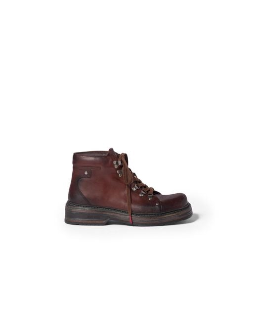 Miu Miu Brown Leather Booties