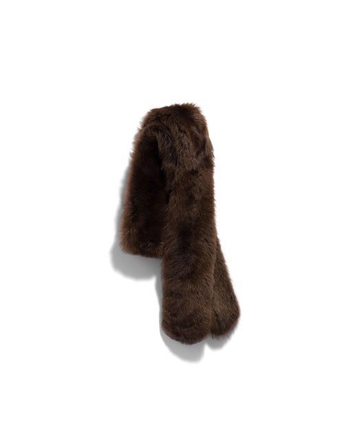 Miu Miu Brown Shearling Stole