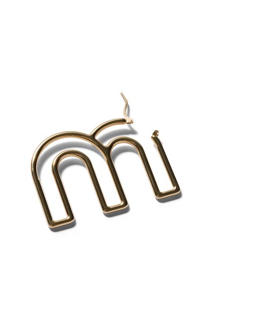 Miu Miu Metallic Single Metal Earring