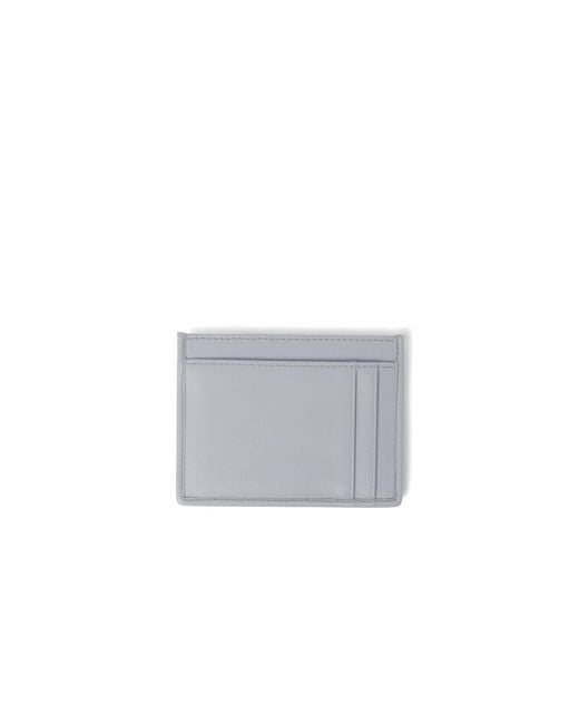 Miu Miu Gray Matelassé Nappa Leather Card Holder
