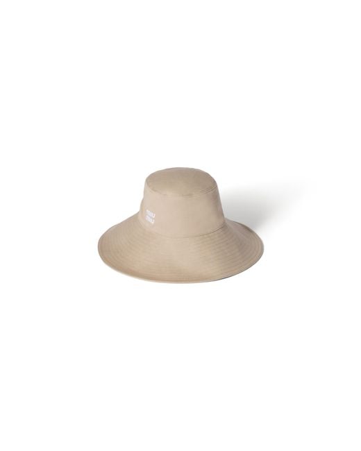 Miu Miu Natural Denim Hat
