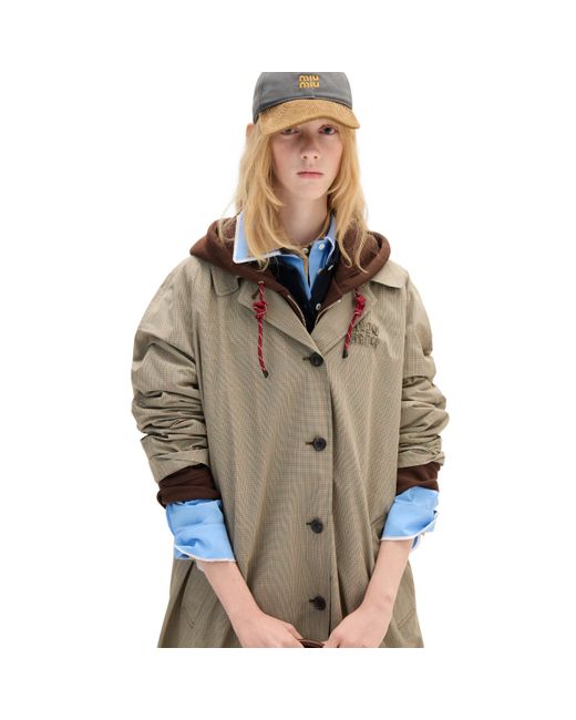 MIU MIU | DENIM & CORDUROY BASEBALL CAP GREY キャップ UNISEX Miu Miu Denim And Corduroy Baseball Cap in Gray | Lyst