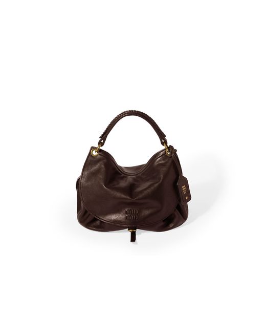 Miu Miu Brown Rendez-Vous Leather Bag