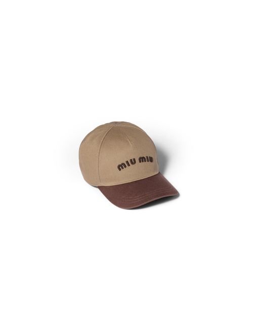 Miu Miu Natural Drill Baseball Cap