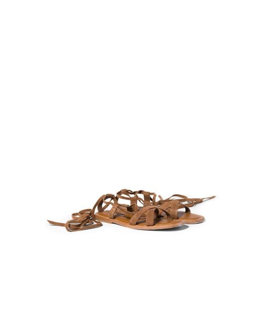 Miu Miu Brown Suede Sandals