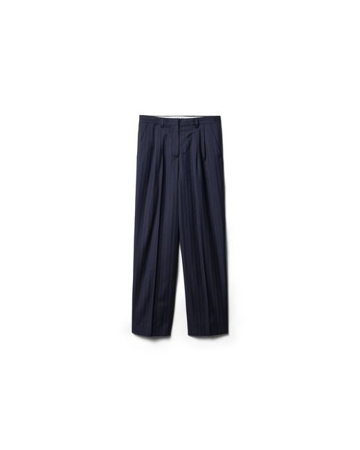 Miu Miu Blue Pinstriped Pants