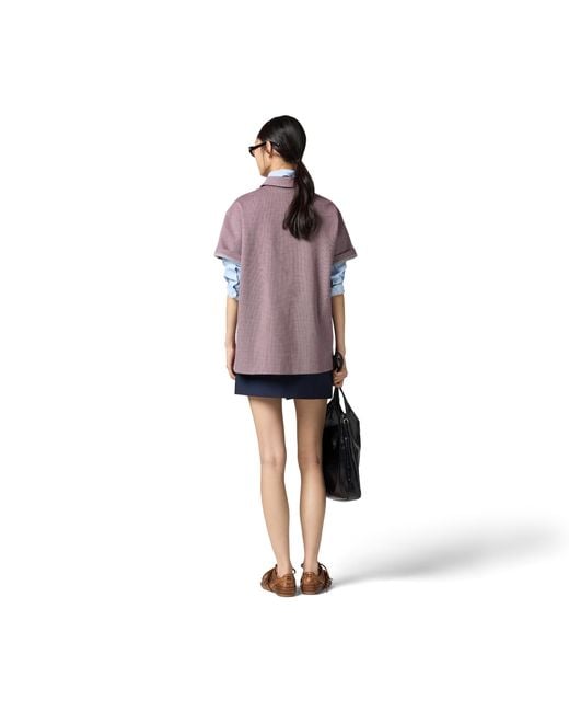Miu Miu Blue Kid Mohair Miniskirt