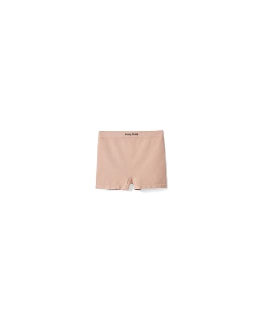 Miu Miu Pink Seamless Boxer Shorts