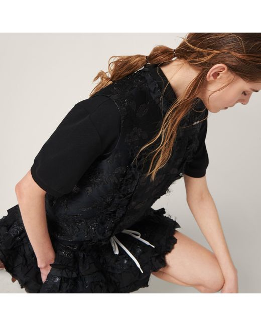 Miu Miu Black Cloquet Miniskirt