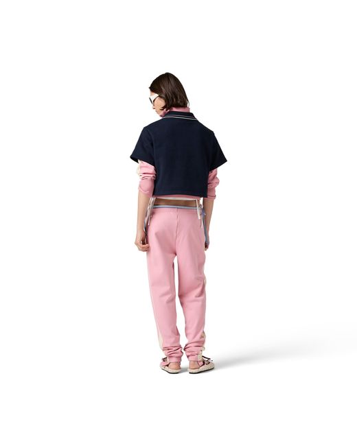 Miu Miu Pink Technical Fabric Pants