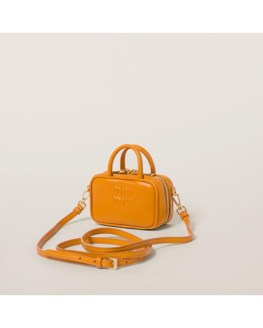 Miu Miu Metallic Leather Micro Bag