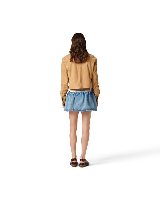 Miu Miu Natural Suede Shirt