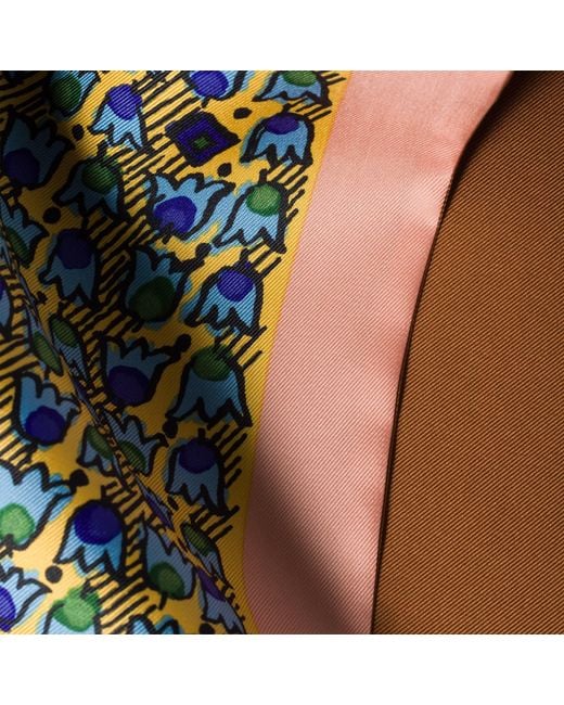Miu Miu Green Printed Twill Scarf