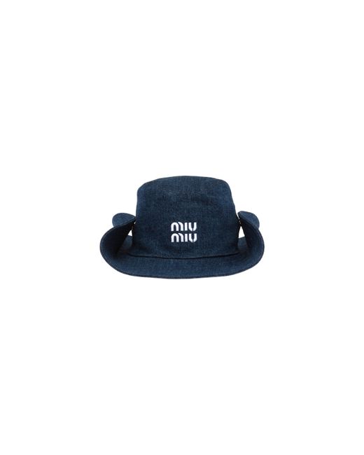Miu Miu Blue Denim Hat