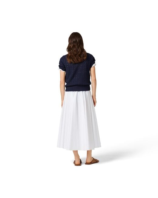 Miu Miu Blue Cotton Polo Shirt