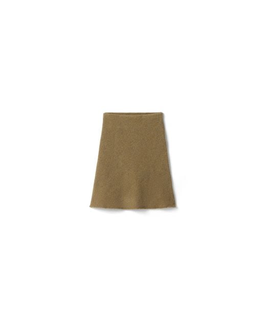 Miu Miu Natural Wool Knit Skirt