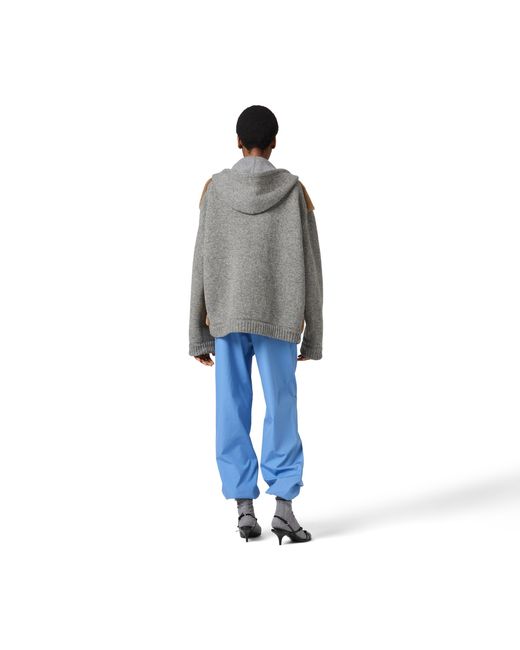 Miu Miu Natural Wool, Cashmere And Shearling Zipper Blouson Jacket