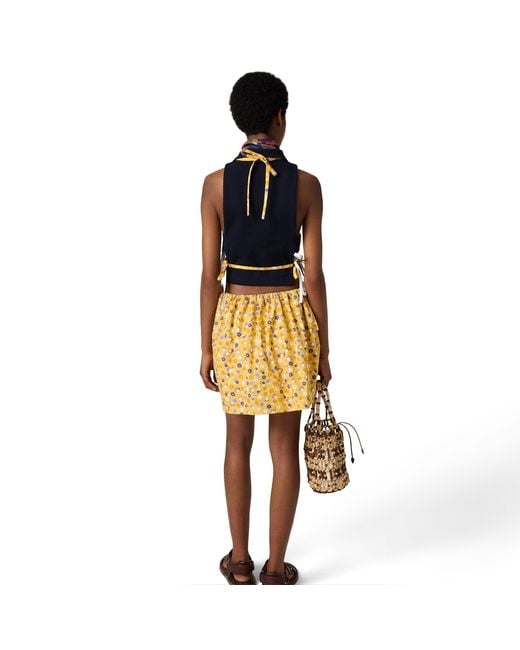 Miu Miu Metallic Poplin Dress
