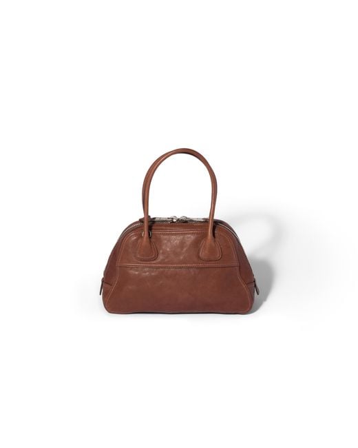 Miu Miu Brown Vivant Nappa Leather Bag