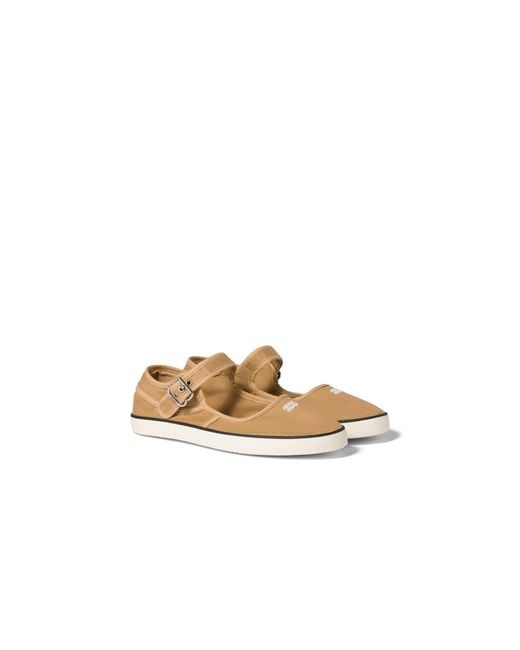 Miu Miu Natural Drill Ballerinas